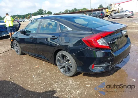 2021 Honda Civic Sport from USA, damaged, VIN 19XFC2F82ME003876